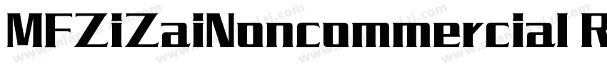 MFZiZaiNoncommercial Regular字体转换